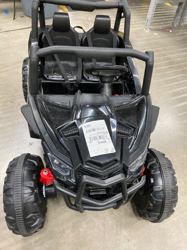 Photo 5 of ***FOR PARTS, NON-FUNCTIONAL*** 2 Seater Ride on Car for Kids, 24V Powered Electric Off-Road UTV Ride Toy, 4WD Electric Vehicle with Remote Control, LED Lights, Bluetooth, 3 Speeds, Horn, 2 Spring Suspension