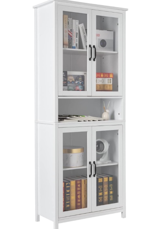 Photo 1 of Bookcase Storage Cabinet, 70” Tall Display 