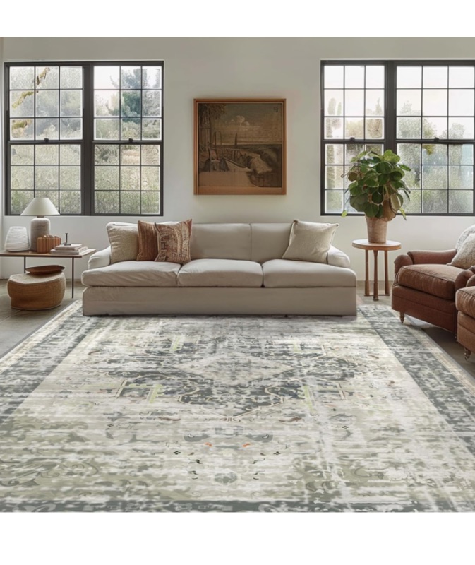 Photo 1 of 8x10 - Vintage Design Washable Area Rug