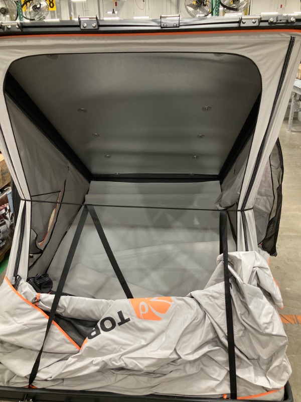 Photo 1 of TOPBEE Rooftop Tent, Rooftop Tent Hard Shell, Pop Up Hard Shell Rooftop Tent for Truck Jeep Car SUV Van Wrangler Tacoma, Waterproof Rooftop Tent for Camping