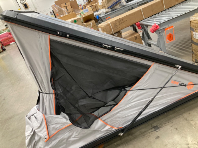Photo 1 of TOPBEE Rooftop Tent, Rooftop Tent Hard Shell, Pop Up Hard Shell Rooftop Tent for Truck Jeep Car SUV Van Wrangler Tacoma, Waterproof Rooftop Tent for Camping