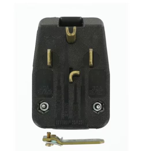 Photo 1 of 30 Amp/50 Amp 3-Pole Angle Plug NEMA 14-30P/14-50P, Black
