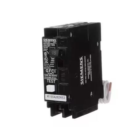 Photo 1 of 15 Amp Single Pole Type QPF2 GFCI Circuit Breaker
