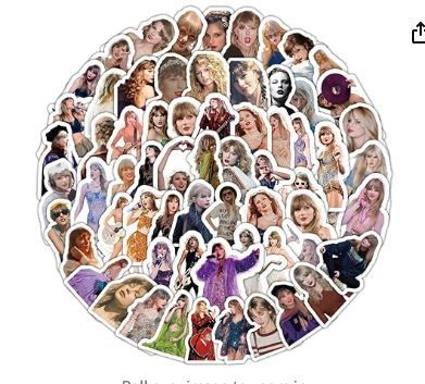 Photo 1 of 100Pcs Popular Singer Stickers, Vinyl Waterproof Stickers for Water Bottles, Computer, Guitar, Laptop Phone. Album Music Stickers for Fans, Adults, Teen Girls and Boys