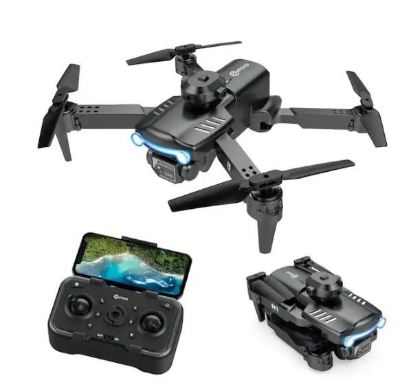 Photo 1 of F19 Drone 1080p Camera, RC Quadcopter, 4 Way Obstacle Avoidance and Interactive Features 20-Minutes Flight Time
