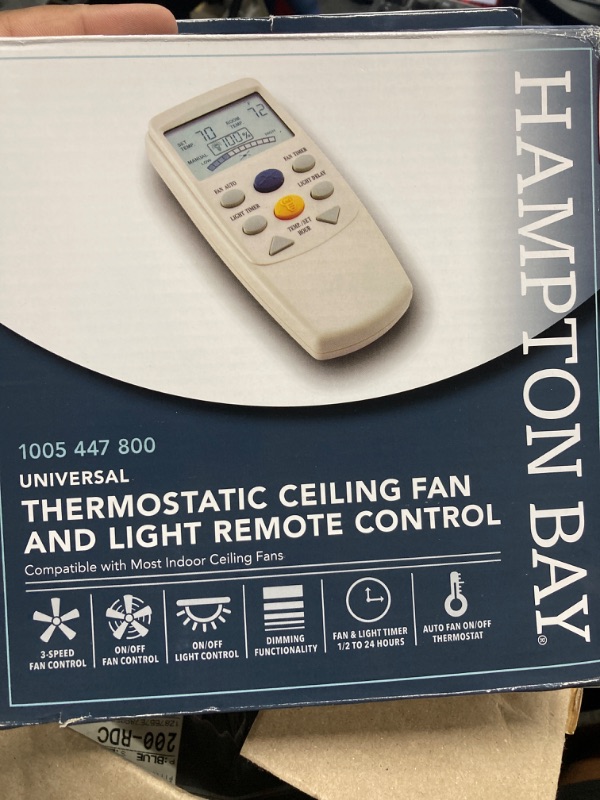 Photo 2 of 3-Speed Universal Ceiling Fan Thermostatic Remote Control with LCD Display