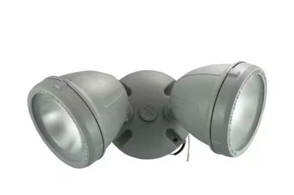 Photo 1 of 28-Watt, 2200-Lumen Metal LED Dual Spot Light, Gray
