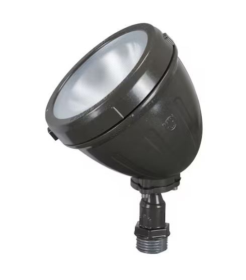 Photo 1 of 14-Watt 1100 Lumens CE Bronze Hardwired Integrated LED Metal Spot Landscape Flood Light
