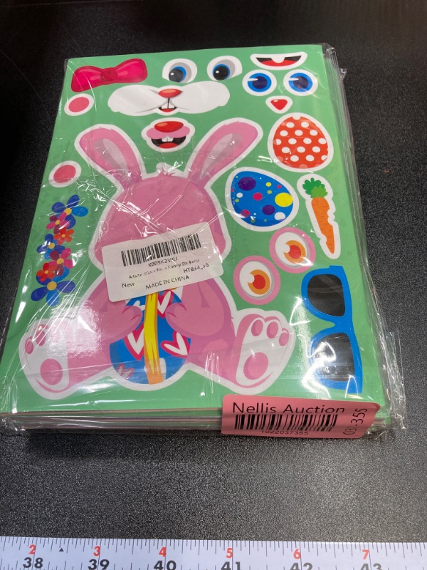 Photo 1 of Aitsite 36pcs Easter Animal Stickers with Bunny, Chicken, Easter Eggs, Easter Stickers, DIY Easter Art and Craft Stickers for Kids Home (36pcs Funny Stickers) - 4pk bundle