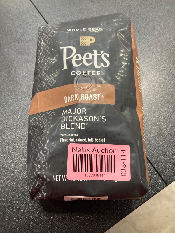 Photo 2 of **Expired 06/15/2024** Peet's Major Dickason's Blend Dark Roast Whole Bean Coffee