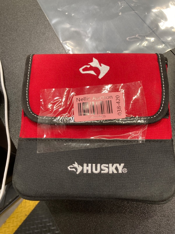 Photo 2 of Husky 5 in. Clear Storage Bag Pouch with Protective Flap