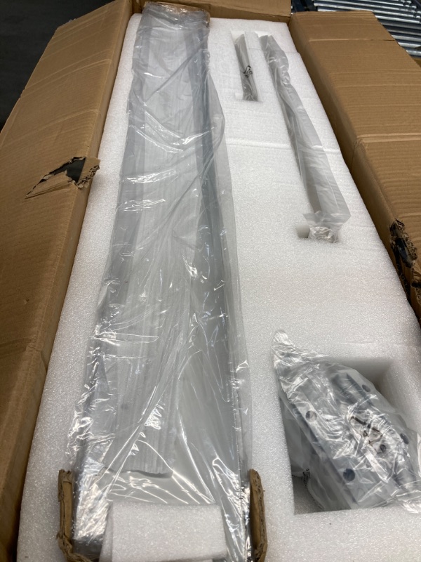 Photo 1 of 84" Ceiling Fan no Light White, Reversible DC Motor, 6 Speed Remote Control, Industrial 9 Aluminum Blades with 4.5"/12"/24" Downrods for Home or Commercial, Living Room/Warehouse White 84"