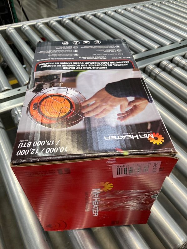 Photo 1 of 15,000 BTU Single Tank Top Portable Propane Radiant Heater,Grey/ Silver Space Heater