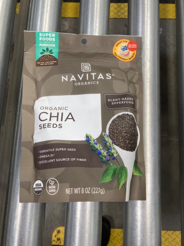 Photo 2 of ***EXP 10/10/2024*** Navitas Naturals Organic Chia Seeds - 8 oz bag