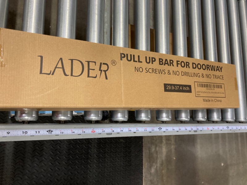 Photo 2 of **** FACTORY SEALED **LADER Pull Up Bar for Doorway, Strength Training Pull-Up Bars with No Screw Installation for Home Gym Exercise Fitness with Level Meter, Max Load Bearing 550LBS