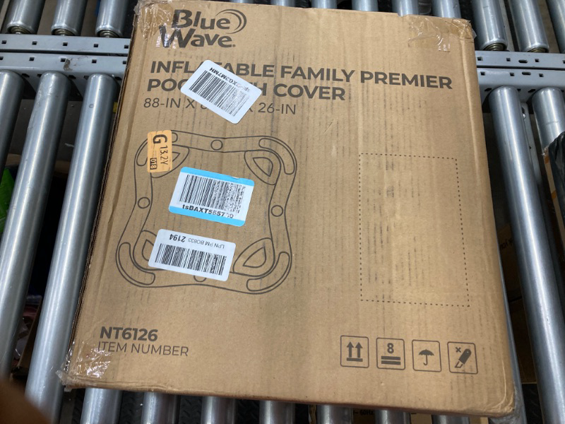 Photo 2 of *** FACTORY SEALED ***Blue Wave NT6126 88-in x 26-in Deep Premier Family w/Cover Inflatable Pool Square