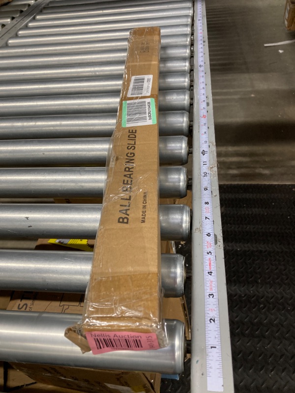 Photo 1 of YENUO Heavy Duty Drawer Slides Full Extension with Lock Side Mount 14 16 18 20 22 24 26 28 30 32 34 36 40 Inch Ball Bearing Metal Rails Track Guide Glides Runners 110 Lbs 1 Pair (with Lock, 26 inch) With Lock 26 inch