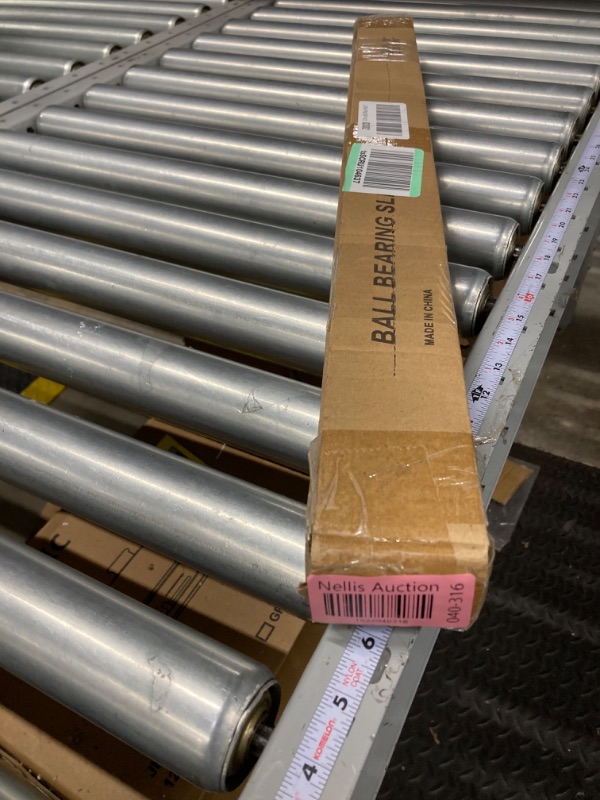 Photo 1 of YENUO Heavy Duty Drawer Slides Full Extension with Lock Side Mount 14 16 18 20 22 24 26 28 30 32 34 36 40 Inch Ball Bearing Metal Rails Track Guide Glides Runners 110 Lbs 1 Pair (with Lock, 26 inch) With Lock 26 inch