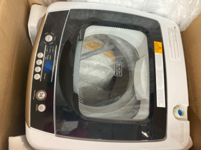 Photo 1 of 0.9 Cu. Ft. Portable Washing Machine, Compact Washing Machine with 6 Wash Cycles