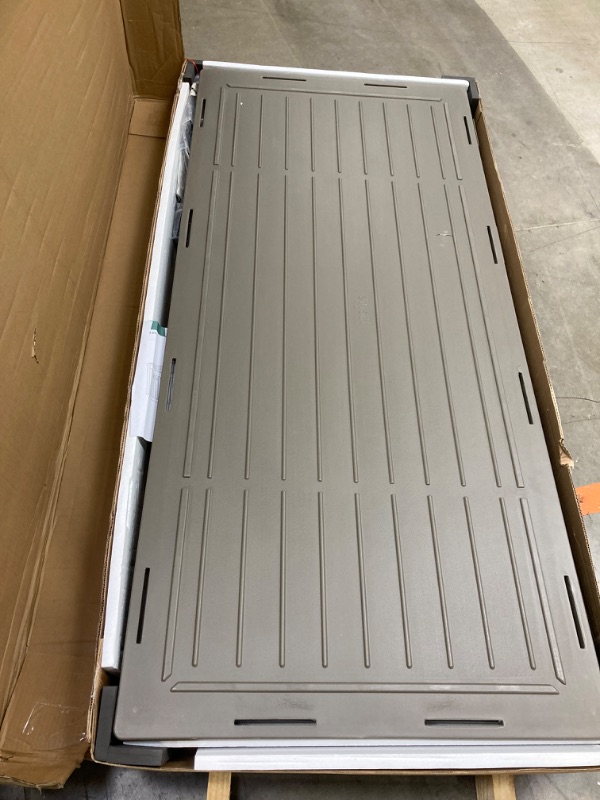 Photo 1 of  * PHOTO FOR REFERENCE *** PRODUCT IS TAN **YITAHOME 260 Gallon Extra Large Deck Box, Double-Wall Resin Outdoor Storage Box with Flexible Divider for Patio Cushions Pool Supplies Garden Tools, 1000lbs Load Capacity, Lockable&Waterproof (TAN)