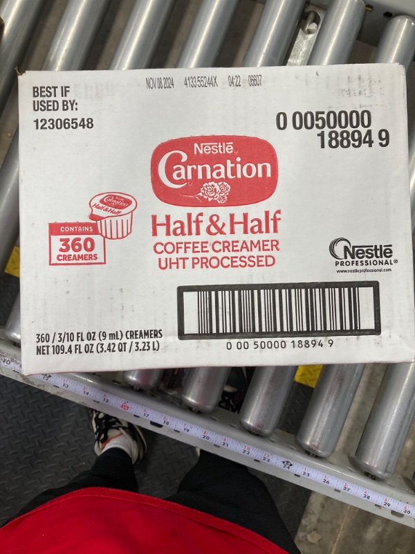 Photo 2 of ***STOCK PHOTO IS ONLY FOR REFERENCE. BEST BY 11/8/2024
Nestle Carnation Coffee Creamer Half and Half, No Refrigeration, Made with Real Dairy, 360 Count (Pack of 1)