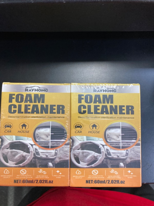 Photo 2 of *** STOCK PHOTO IS ONLY FOR REFERENCE.
Multi-Purpose Foam Cleaner, Rayhong Foam Cleaner, All Around Master Foam Cleaner,Homebbc Foam Cleaner, Upholstery Cleaner for Car Seats, Interior Car Cleaner (2PCS)