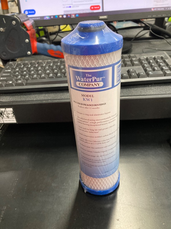 Photo 2 of (1PACK) The WaterPur KW1 Filter Cartridge is the perfect solution for clean, safe drinking water. This filter cartridge features:

Advanced filtration technology
Removes up to 99.9% of contaminants
Easy to install and replace
Long-lasting filter life
Comp