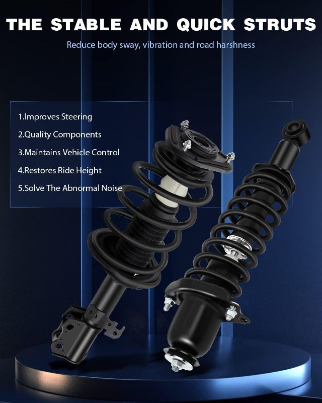 Photo 2 of ***STOCK PHOTO IS FOR REFERENCE ONLY.
PAIR OF STRUTS (2)
UNCLEAR WHICH VEHICLE IT IS COMPATIBLE WITH.
NEW, FACTORY SEALED.