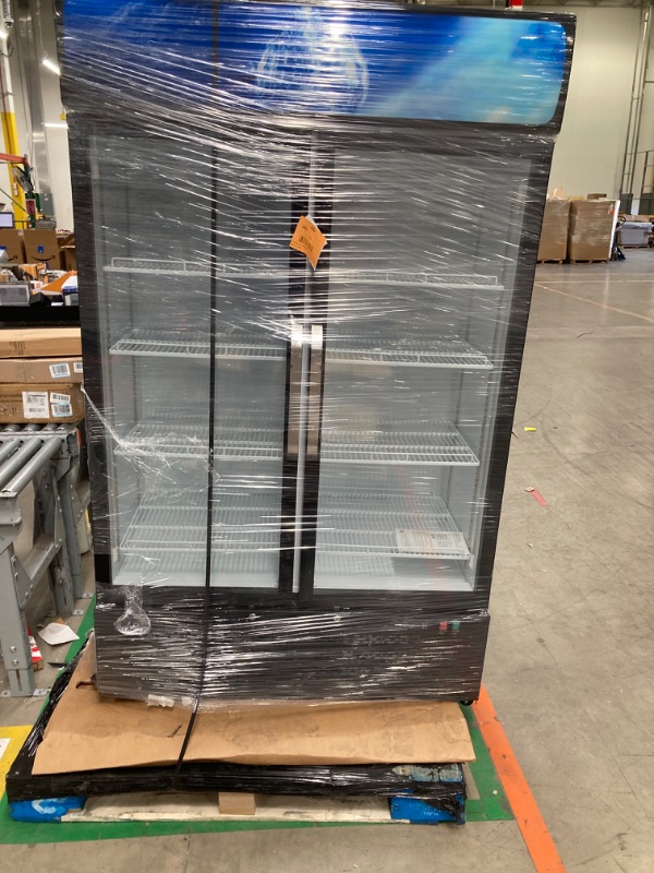 Photo 2 of ***PARTS ONLY***ITEM SMELLS NEEDS TO BE CLEANED****
Mojgar 28 Cu Ft Commercial Merchandiser Refrigerator for Beverage,Glass Door Upright Display Fridge with Front LED Light,Large Freestanding Business Cooler for Shop,Restaurant,Apartment,etc