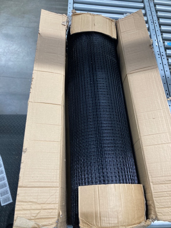 Photo 2 of 36'' x 100' 1/2inch Hardware Cloth 16 Gauge Black Vinyl Coated Welded Fence Mesh for Home and Garden Fence and Home Improvement Project (36'' x 100')