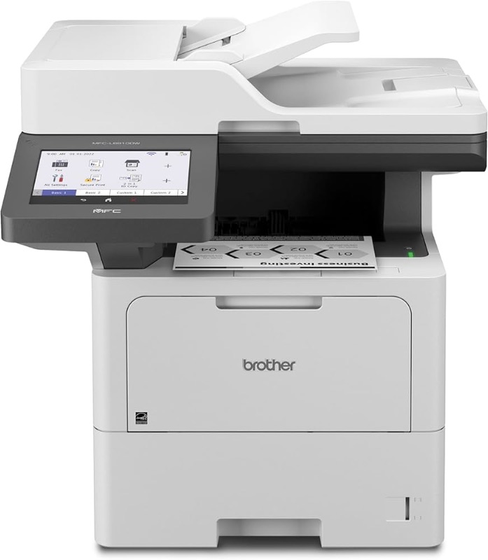 Photo 1 of Brother MFC-L6810DW Enterprise Monochrome Laser All-in-One Printer with Low-Cost Printing, Large Paper Capacity, Wireless Networking, Advanced Security Features, and Duplex Print, Scan, and Copy