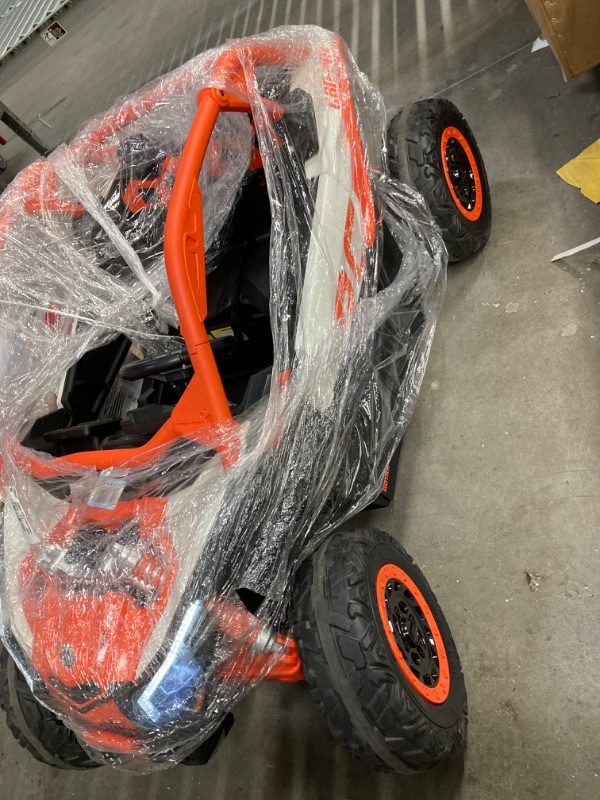 Photo 3 of ***PARTS ONLY***2 Seats Ride on UTV with Remote Control for Kids, 2 * 24V Batteries 4 * 200W Motors Licensed by CAN-AM UTV,23" Seats Width Electric Vehicle, EVA Wheels,Music,Head+Tail Light,Max Load 130LBS,Orange