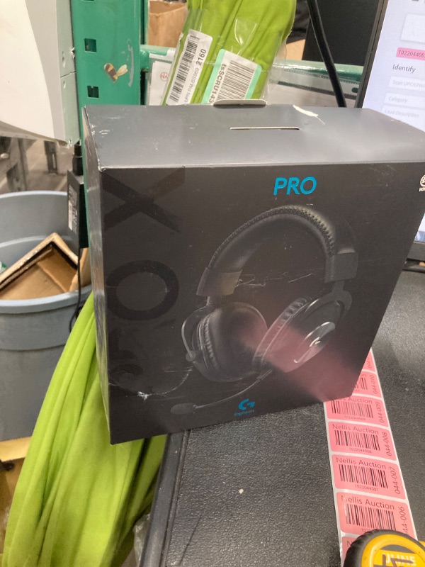 Photo 2 of Logitech G Pro X Wired Gaming Headset: Blue VO!CE Detachable Boom Mic, DTS 7.1, 50 mm Drivers, USB/3.5mm Aux, Spare Memory Foam Ear Pads, USB DAC & Bag Included, for PC, Xbox, PS5, PS4 - Black