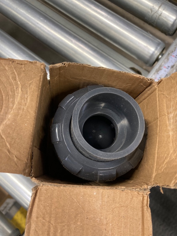 Photo 2 of 1 1/4 inch PVC True Union Check Valve, 1-1/4-Inch Slip Swing Full Port Utility Check Valves, Sch80 Socket Pool Ball Check Valve for Backflow Prevention Irrigation Systems