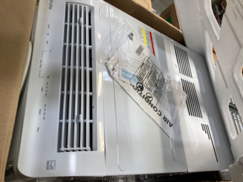 Photo 2 of GE Profile ClearView Inverter Window Air Conditioner Unit, 10,300 BTU, U-Shaped Adjustable Depth, Energy Efficient Cooling up to 450 sq ft., Ultra Quiet, SMART Home Capable, Includes Remote, White 10300 BTU Inverter White