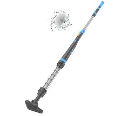 Photo 1 of Efurden Handheld Pool Vacuum Cordless Rechargeable Pool Cleaner with Round Brush for Spas Hot Tubs and Small Pools Blue