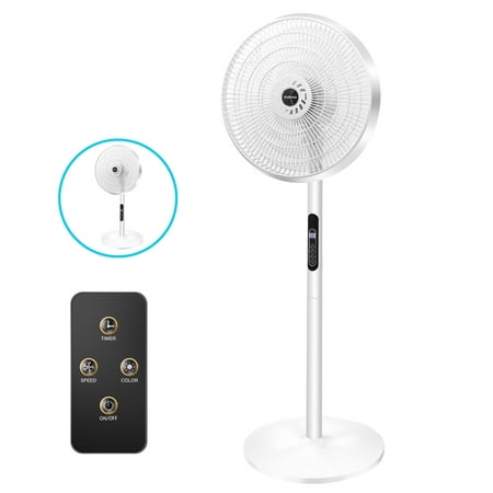 Photo 1 of 16 Pedestal Oscillating Fan with Remote Control Stand up Fan Adjustable Height 3-Speed Electric Cooling Fans for Bedroom Home Office Use