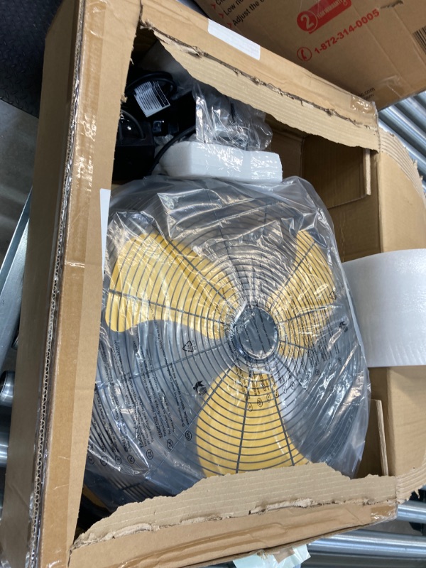 Photo 2 of 20 Inch Wall Mount Fan 3-Speed Industrial Fan High Velocity Fan 7000 CFM Outdoor Wall Fan for Commercial Garage Residential Warehouse