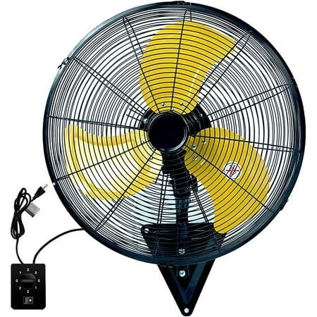 Photo 1 of 20 Inch Wall Mount Fan 3-Speed Industrial Fan High Velocity Fan 7000 CFM Outdoor Wall Fan for Commercial Garage Residential Warehouse