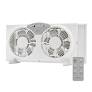 Photo 1 of Holmes 9" Twin-Blade Digital Window Fan, Reversible Airflow, 3 Speeds, Remote Control, White
