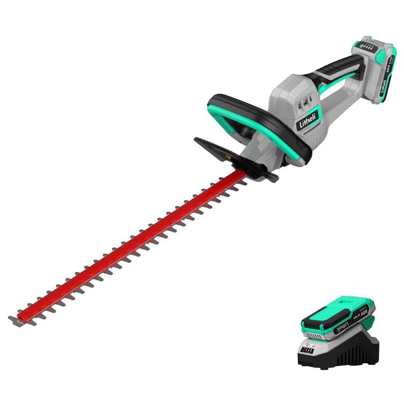 Photo 1 of Litheli 20V 20" Cordless Electric Hedge Trimmer + 2.0Ah Battery & Charger for Bush & Shrub Cutting, Trimming, Pruning
