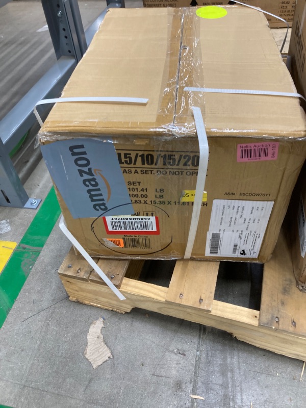 Photo 4 of Signature Fitness 100LBS Vinyl Standard 1-Inch Plate Weight Plate for Strength Training and Weightlifting