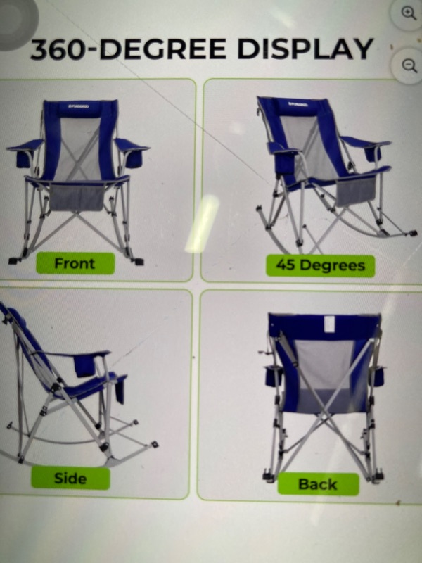 Photo 1 of Fudango oversized rocking camping chair 