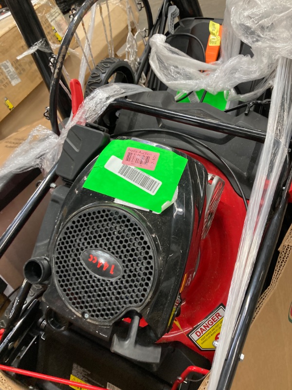 Photo 5 of ***PARTS ONLY, MOTOR LOCKED UP***PowerSmart Gas Push Lawn Mower Powered 21-inch 3-in-1 with 144cc Engine, 6-Position Height Adjustment