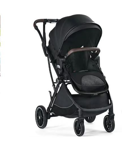 Photo 1 of AILEEKISS Baby Stroller, 3 in 1 Unisex Folding Infant Carriage Bassinet Stroller for Newborn, Black
