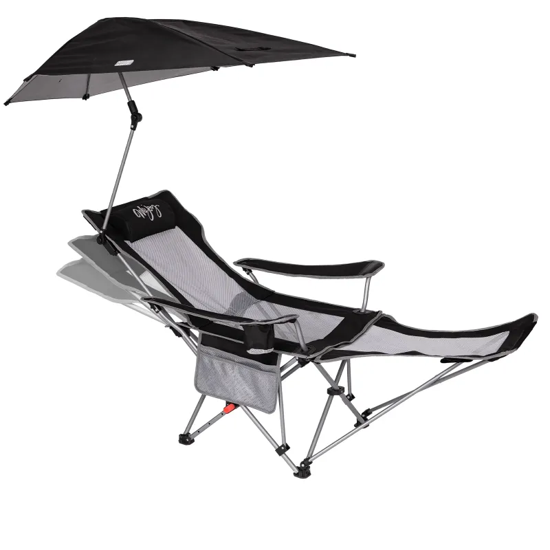 Photo 1 of 
Elevon Camp Chairs with Shade Canopy Chair Folding Camping Recliner Support with Carrying Bag, Black https://a.co/d/4TSOo1A