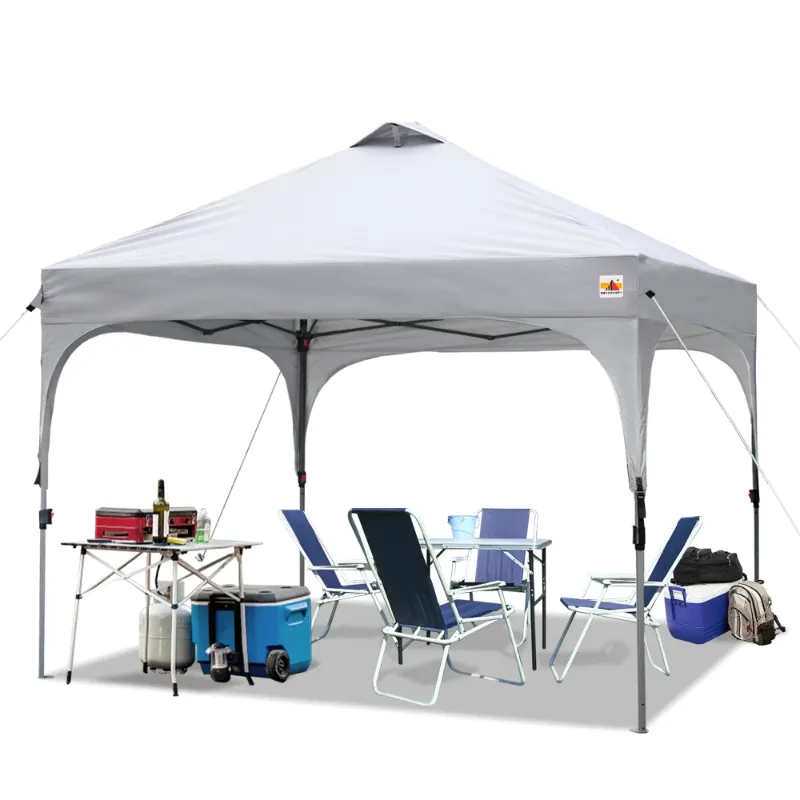 Photo 1 of ABCCANOPY 10' x 10' Gray Outdoor Pop up Canopy Tent Camping Sun Shelter-Series
