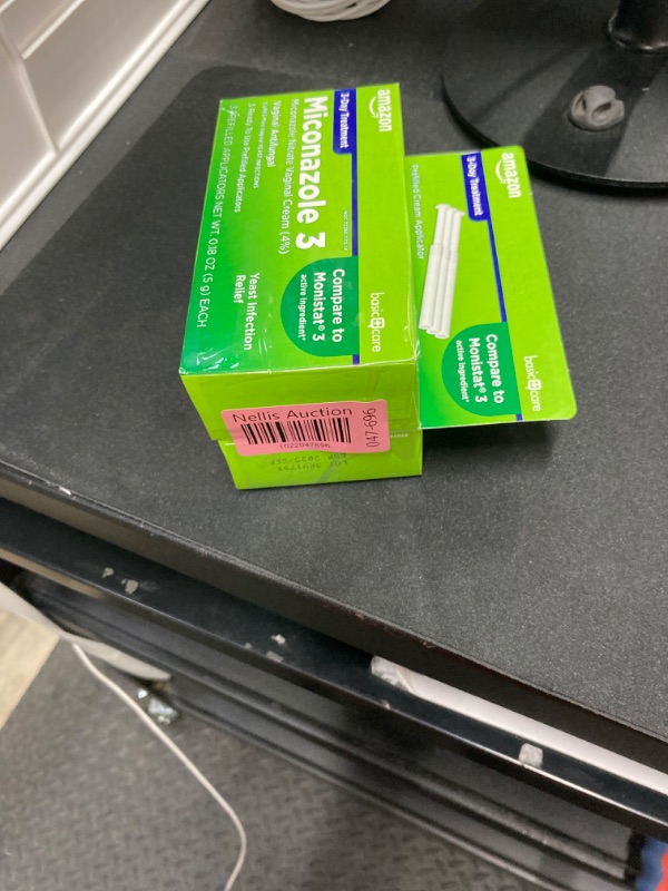 Photo 2 of Amazon Basic Care Miconazole Nitrate Vaginal Cream (4 Percent), 3-day Yeast Infection Treatment for Women, 0.18 ounce - 3 Count(Pack of 2)