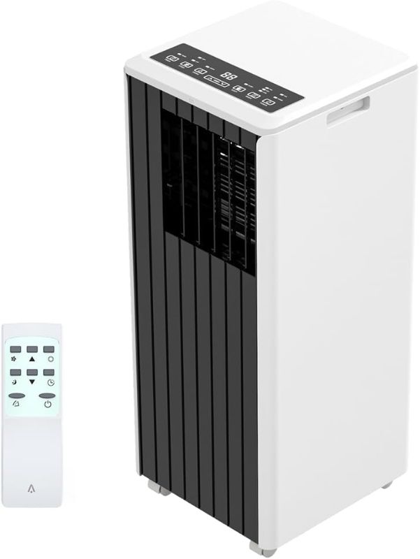 Photo 1 of 8,000BTUs Portable Air Conditioners Room Up to 350 Sq.Ft, 4-In-1 Portable Ac With Cool, Fan, Dehumidifier & Sleep Mode, Indoor Ac Unit w/Remote Control, 24H Timer, Window Installation Kit, Black