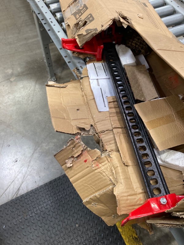 Photo 1 of BIG RED TR6502B Torin 60" Ratcheting Off Road Utility Farm Jack, 3 Ton (6,000 lb) Capacity, Red